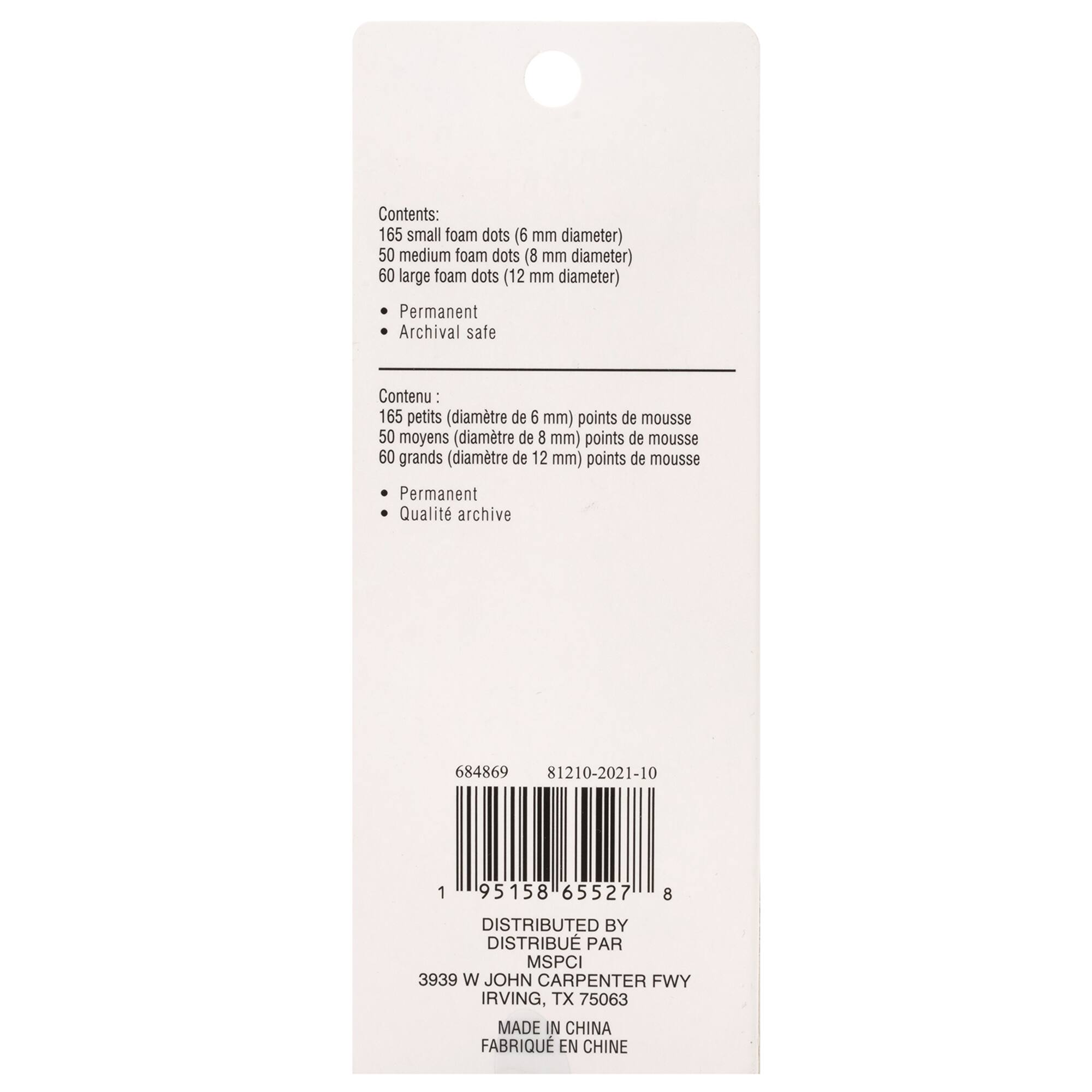 12 Packs: 275 ct. (3,300 total) 3mm Thick Adhesive Foam Dots by Recollections™
